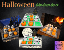 Halloween Tic-tac-toe Set 3d model