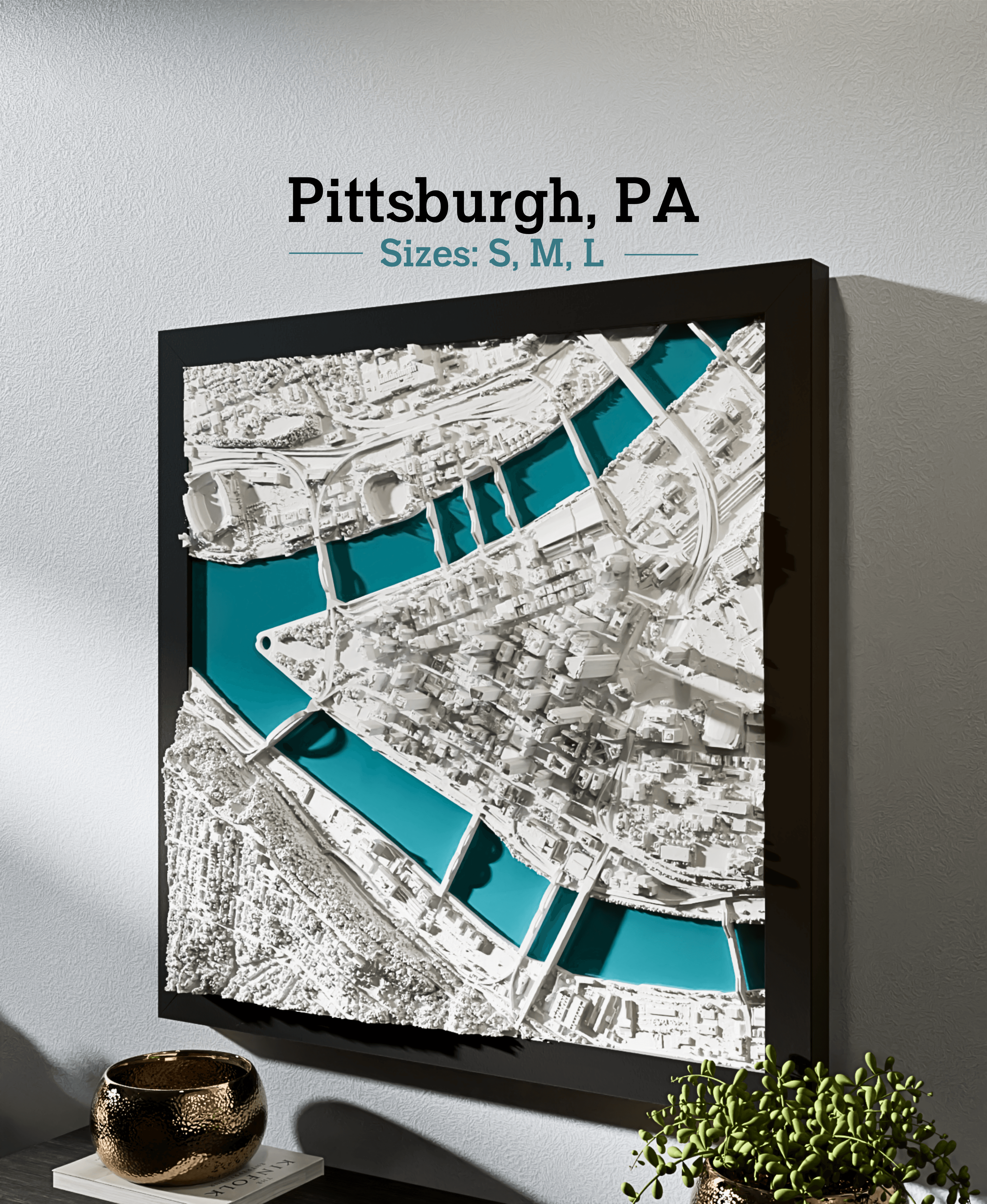 Pittsburgh, PA - S, M, & L 3d model