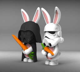 Darth Vader Bunny 3d model
