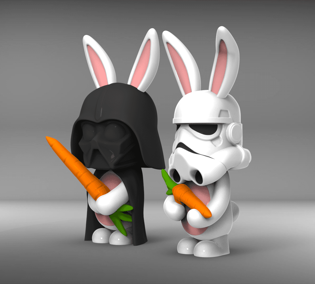 Darth Vader Bunny  3d model