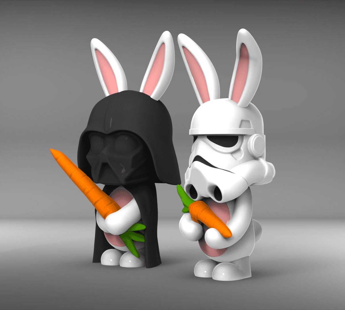 Darth Vader Bunny 3d model