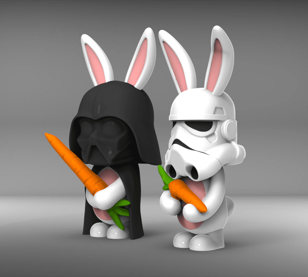 Darth Vader Bunny 3d model