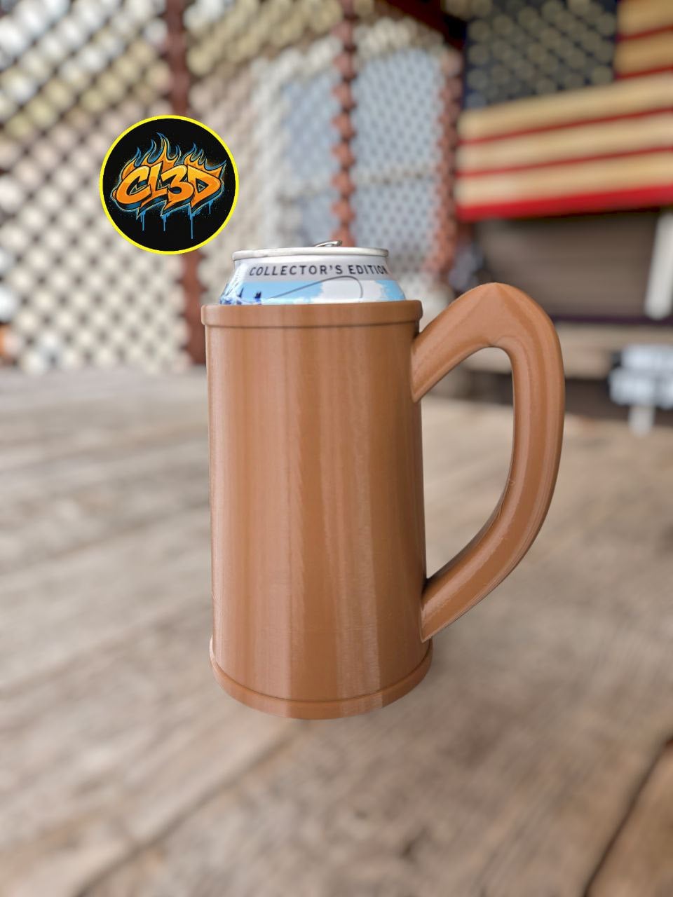 Medieval Stein Can Holder - Support Free 3d model