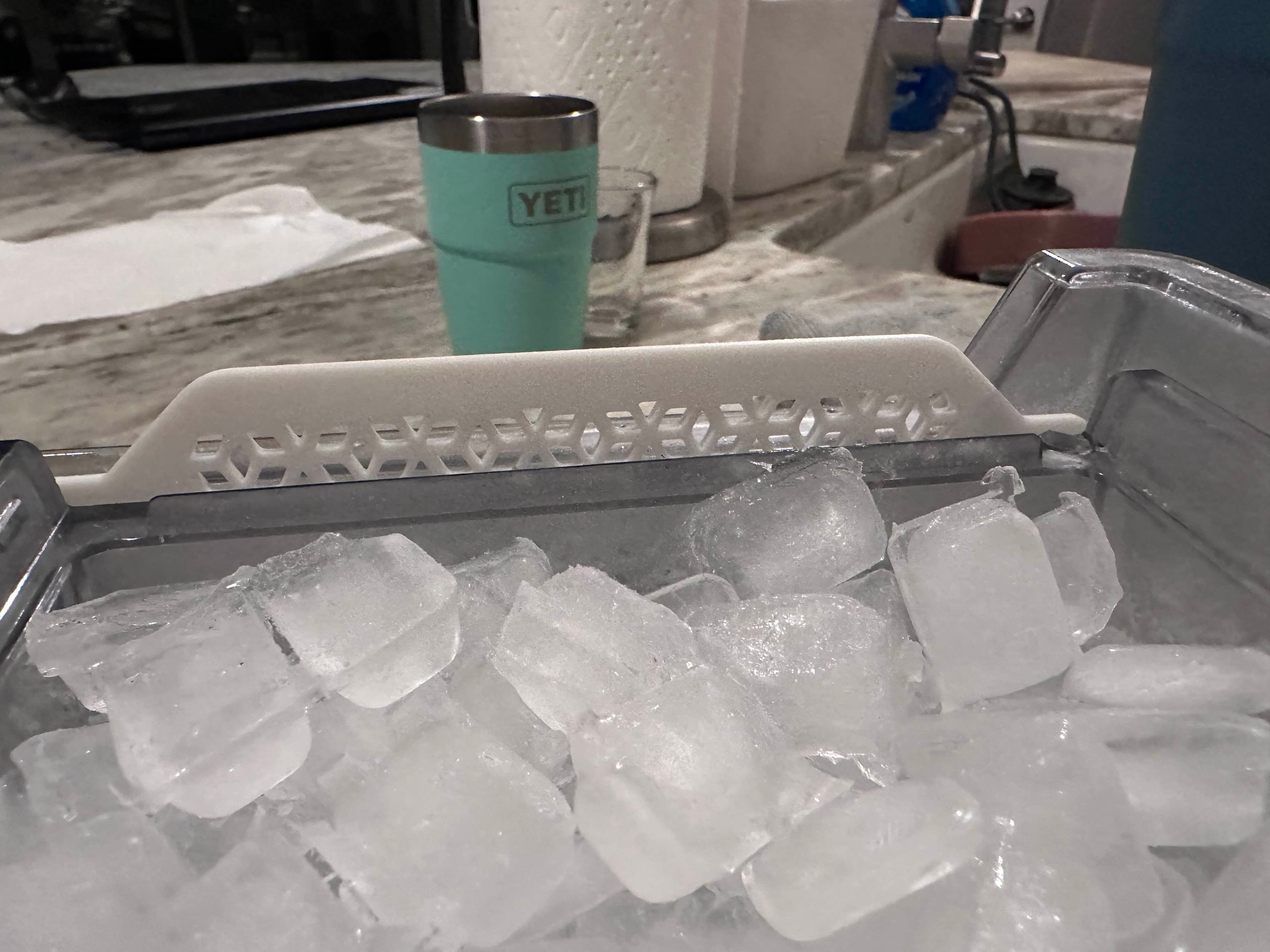 Ice Maker Rear Baffle / Ice Spill Guard 3d model