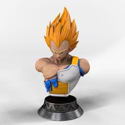 Vegeta Bust 3d model