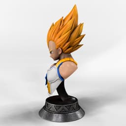 Vegeta Bust 3d model