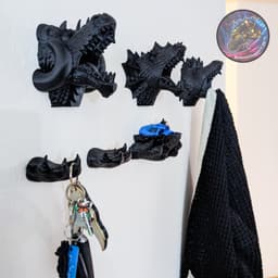 Dragon Wall Hanger Set 3d model