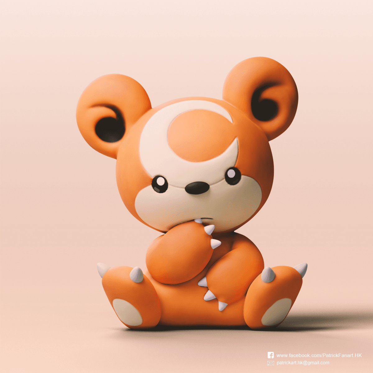 Teddiursa(Pokémon) 3d model