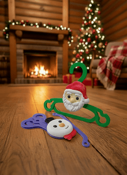 Kids Cloth Folding Hanger Christmas Edition 3d model