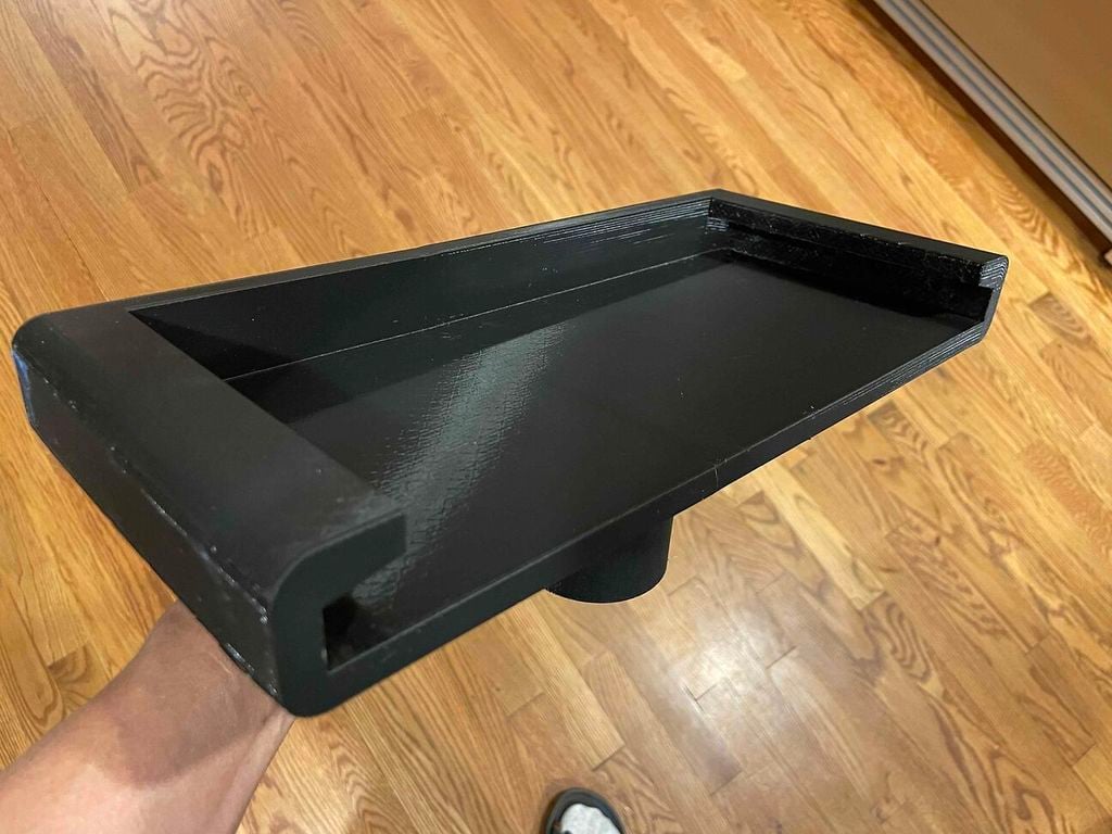 Birdfeeder Platform Pole/Pipe Mount 3d model
