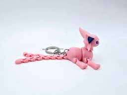 Flexi Espeon Pocket Pet Keychain 3d model