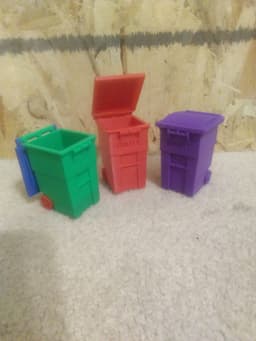 print in place trash can 3d model