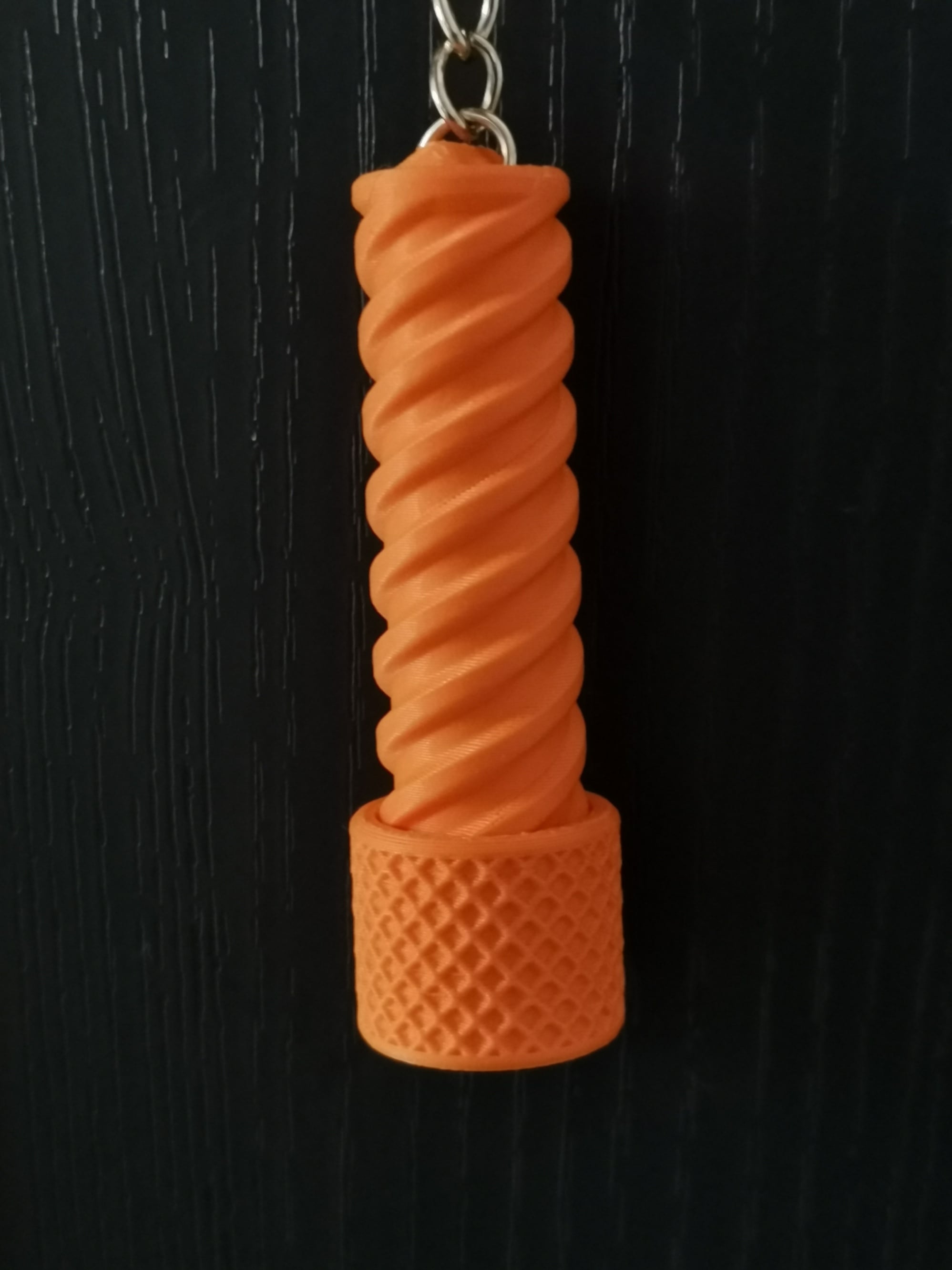Fidget Bolt Keychain Print in Place 3d model