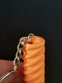 Fidget Bolt Keychain Print in Place 3d model
