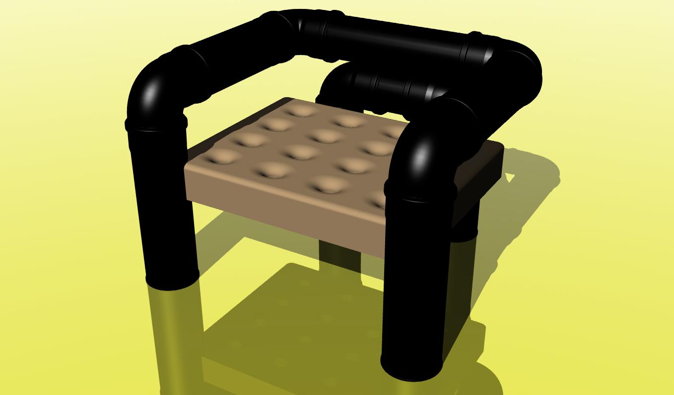 Super Mario Chair Pipe  3d model