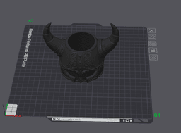 Viking Helmet Planter Pot 3d model