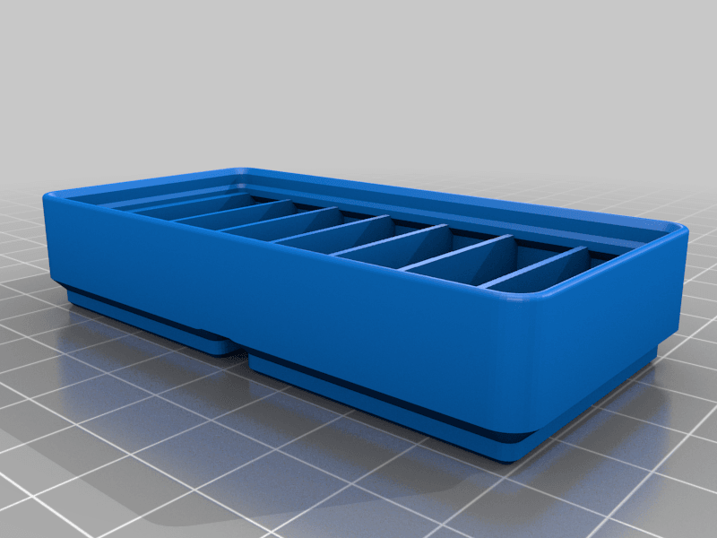 Gridfinity 1x2 DIP28 Chip Trays 3d model