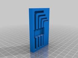 Hex Key Holder - Metric 3d model