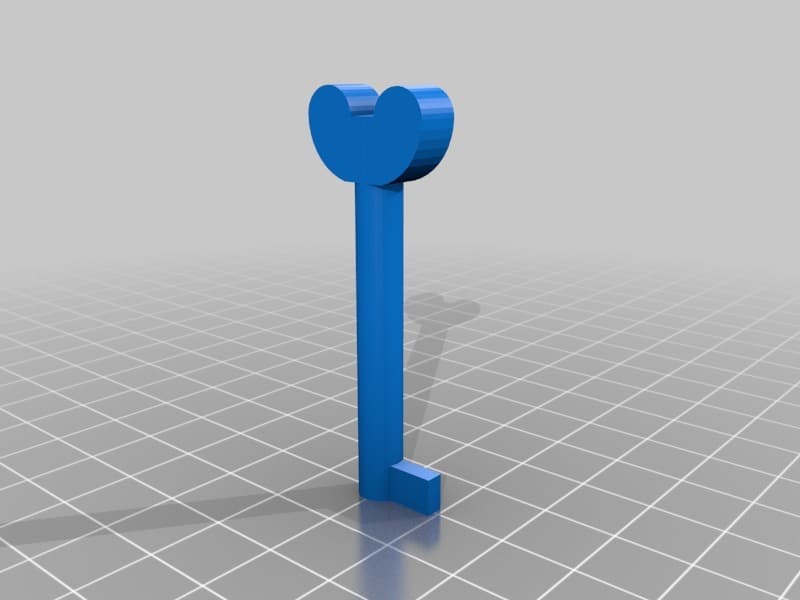 Replacement Skeleton key for armoire 3d model