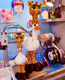 Giraffe Goose Gear for Porch Goose 3d model