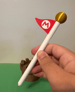 Super Mario Flagpole Pen 3d model