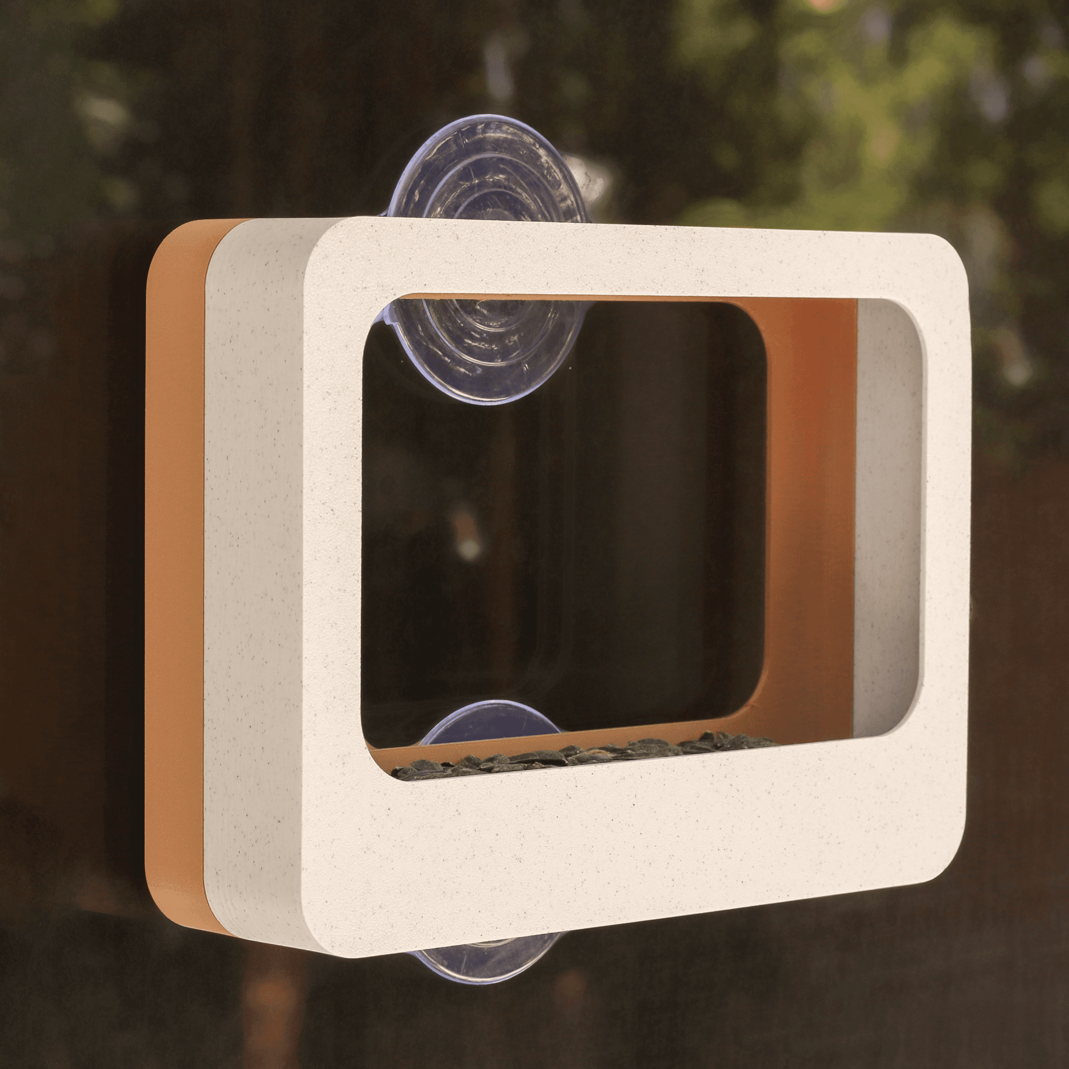 Minimalist Window Bird Feeder - Bring Nature Closer with Elegant Design 3d model