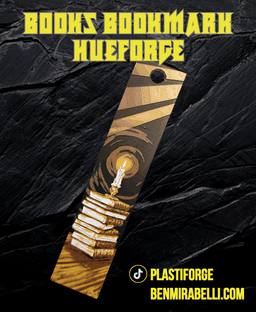 Book and Candle Hueforge Bookmark 3d model