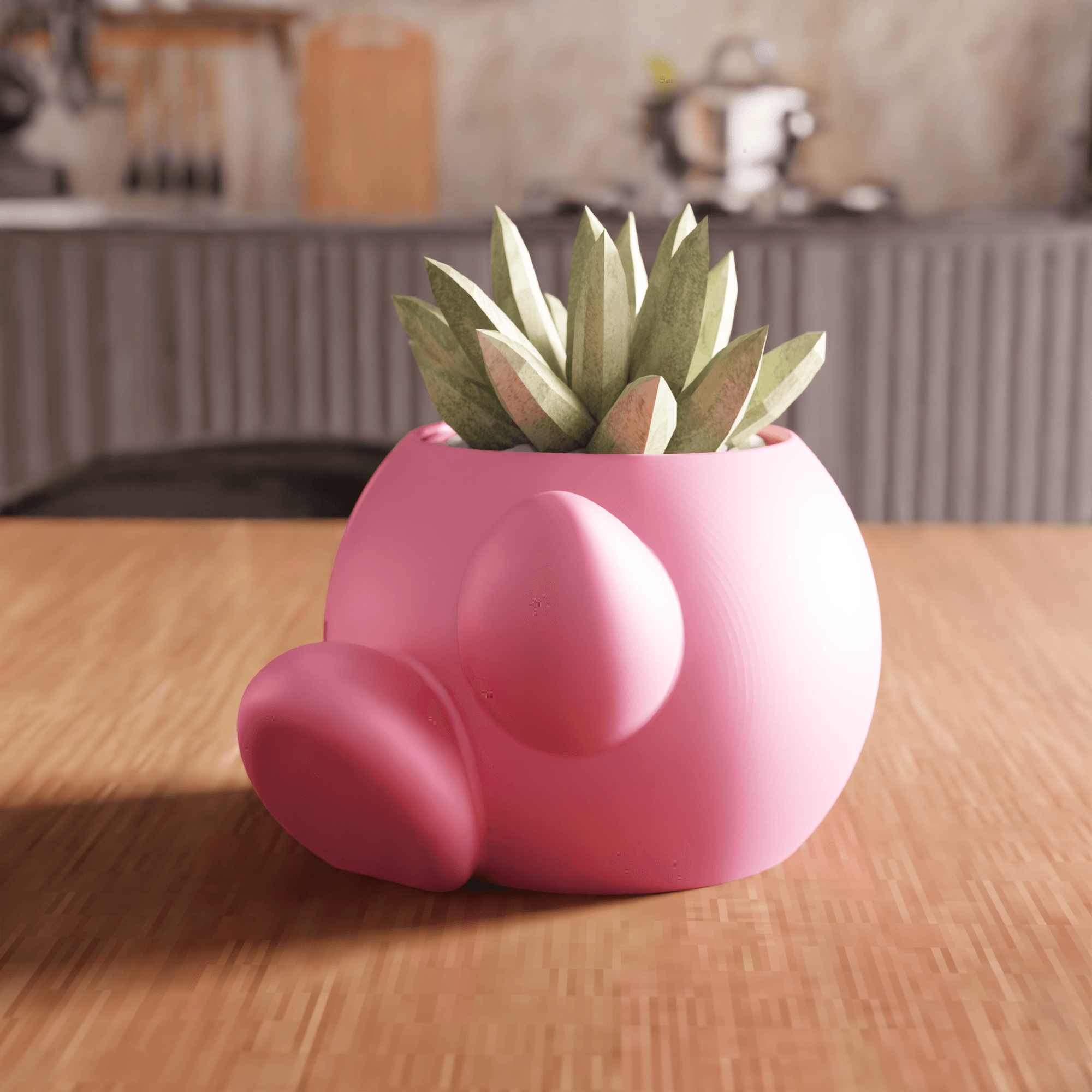 Kirby Character Planter 3d model