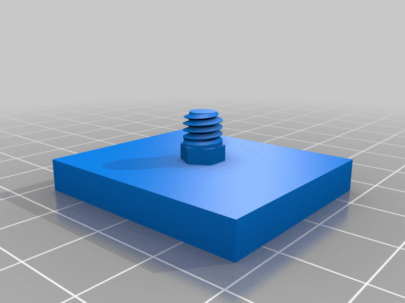 Generic action camera to tripod adapter screw-in 3d model