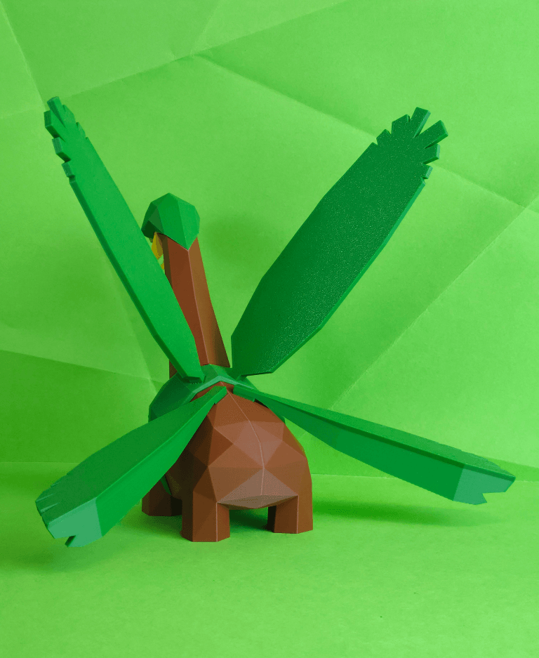 Tropius Low Poly Pokemon 3d model