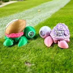 Sports Baby Turtles Pack 2 - Football and Cheer 3d model