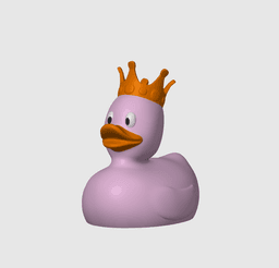 Rubber Debugger Duck King 3d model