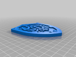 Zelda Dark Link Shield, Nintendo, Gamecube, Wii, Gameboy 3d model