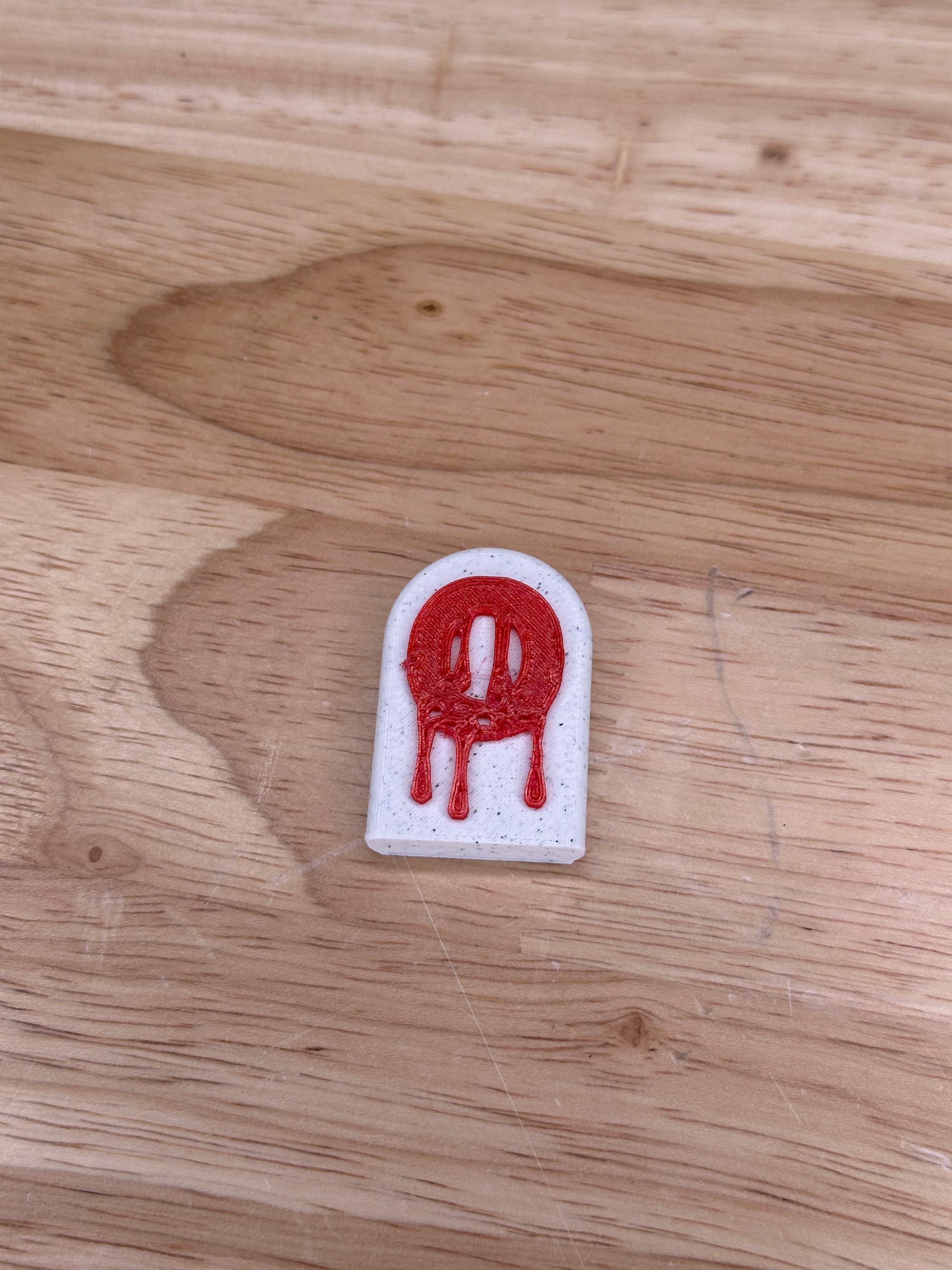 Hauntingly Stylish: Single-Color Headstone Alphabet Magnets for Halloween O 3d model