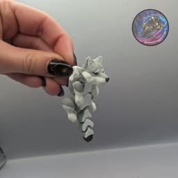 flexi scruffed wolf 3d model