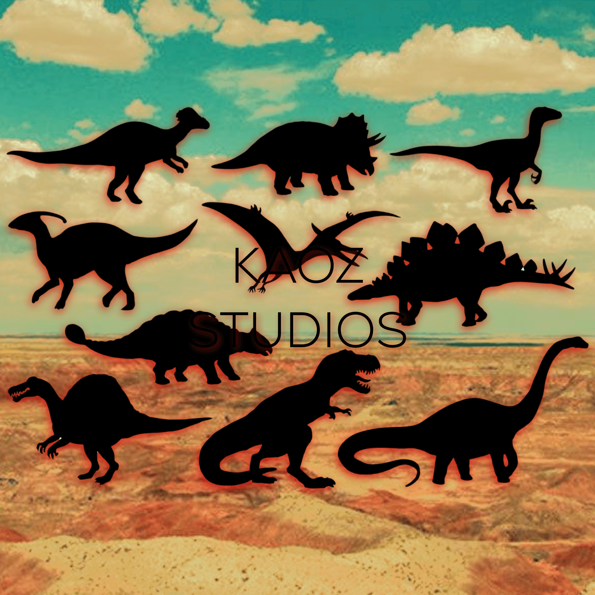 10 realistic dinosaurs pack wall art dinosaur set wall decor dino charms 3d model