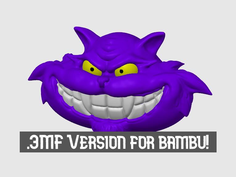 Pre Painted Cheshire Cat! - .3MF File 3d model