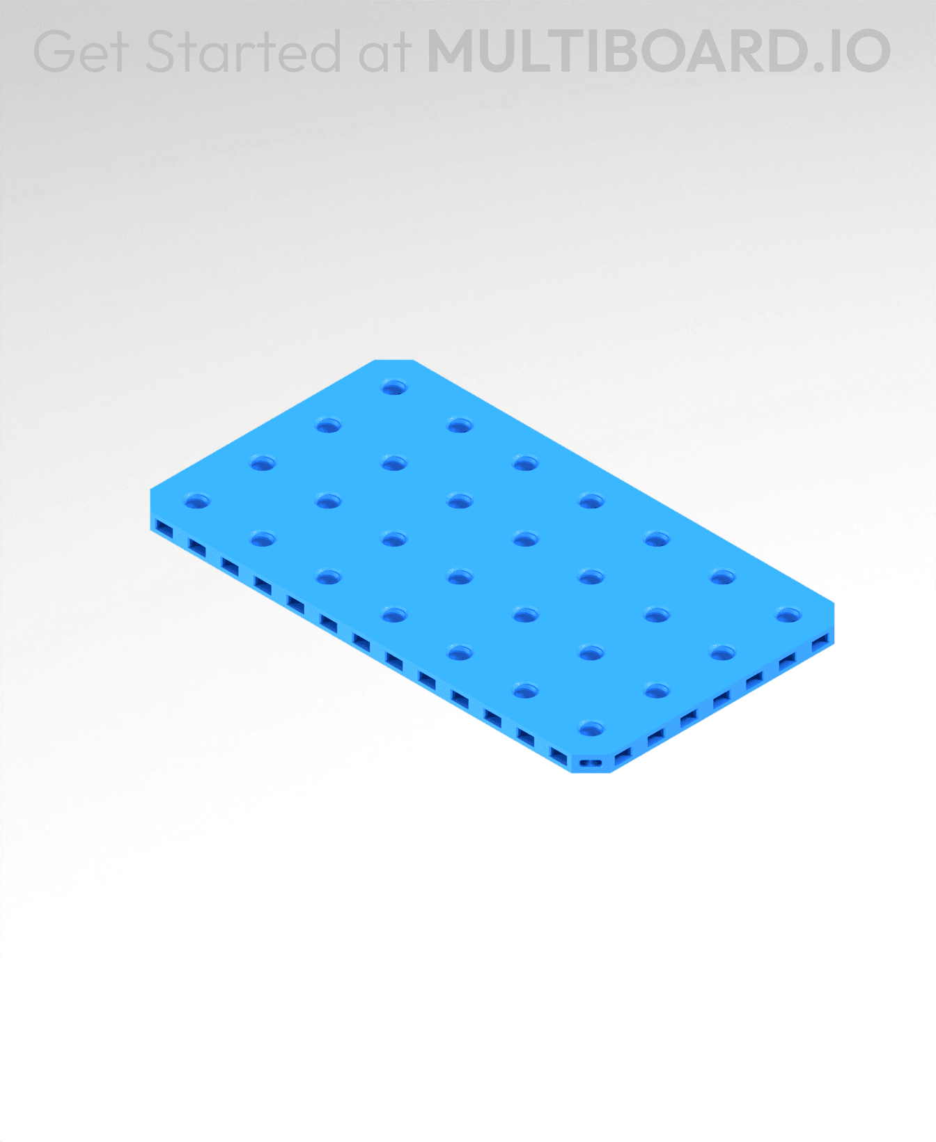4x7 MU - Small Thread Offset MU - MultiBoard Plate 3d model
