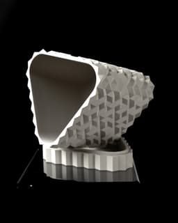 Cobble Planter Pot 02 by MODERN MACHINE 3d model