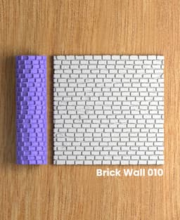 Collection Eucalyptus | Brick Wall 010 | Polymer Clay Seamless Texture Roller 3d model