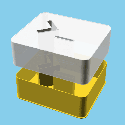 Console Prompt, nestable box (v1) 3d model