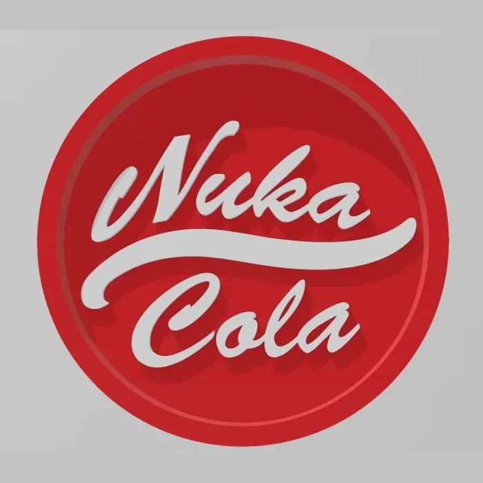 Nuka Cola Coaster - Fallout Inspired Drink Coaster 3d model