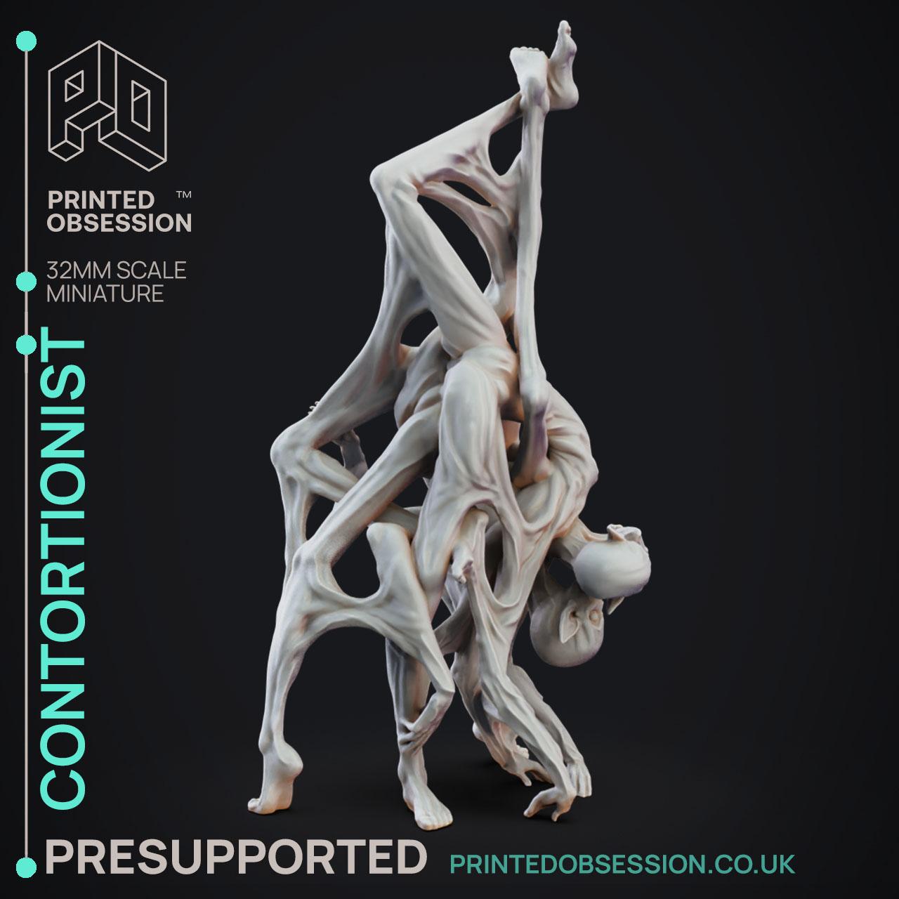 Contortionist - Circus of Horrors - PRESUPPORTED - 32mm Scale 3d model
