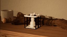 Frosty in a gift 3d model