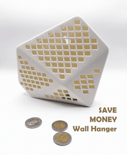 Piggy bank Geometric Wall Hanger 3d model