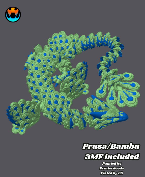 Peacock Dragon 3d model