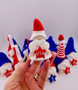 Patriotic Gnomes USA 3d model