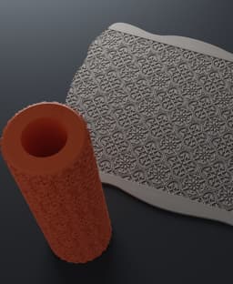 Texture Roller Renaissance wide #16 3d model