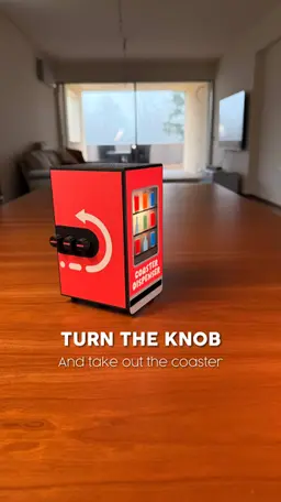 COASTER DISPENSER | For TULLE COASTERS 3d model