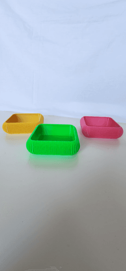 Ultimate Stackable Ribbed Organizer Bowl - V2 3d model